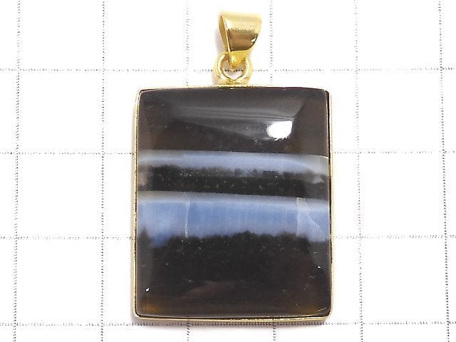 [Video][One of a kind] Blue Opal AAA- Pendant 18KGP NO.38