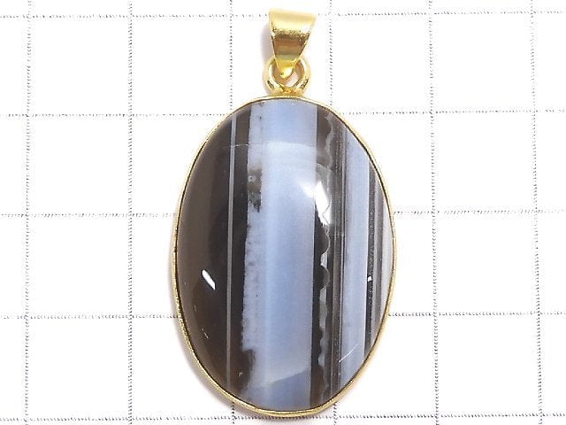 [Video][One of a kind] Blue Opal AAA- Pendant 18KGP NO.39