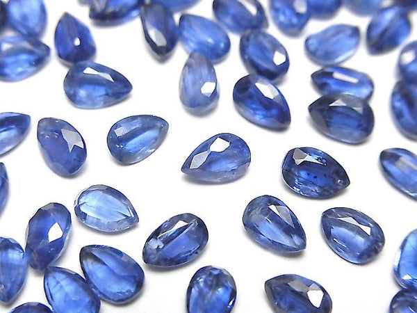 [Video]High Quality Kyanite AAA Loose stone Pear shape Faceted 6x3.5mm 3pcs