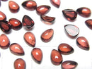 [Video]High Quality Mozambique Garnet AAA Pear shape Cabochon 6x4mm 5pcs