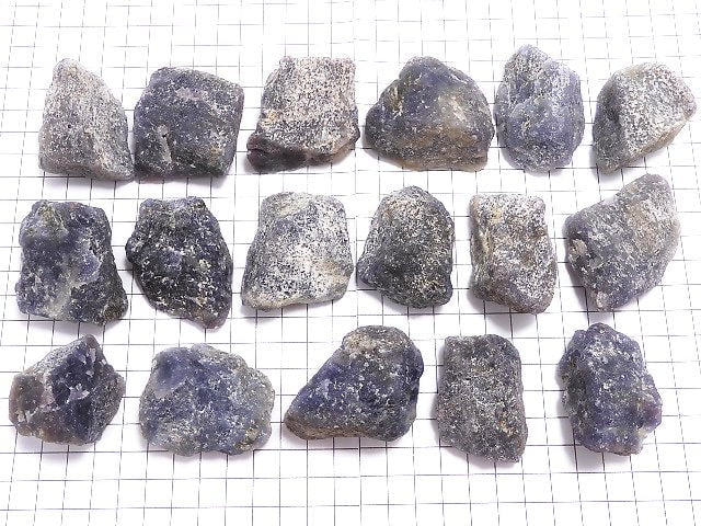 [Video][One of a kind] Iolite Rough Rock 17pcs set NO.1