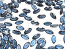 [Video]High Quality London Blue Topaz AAA Loose stone Marquise Faceted 8x4mm 3pcs
