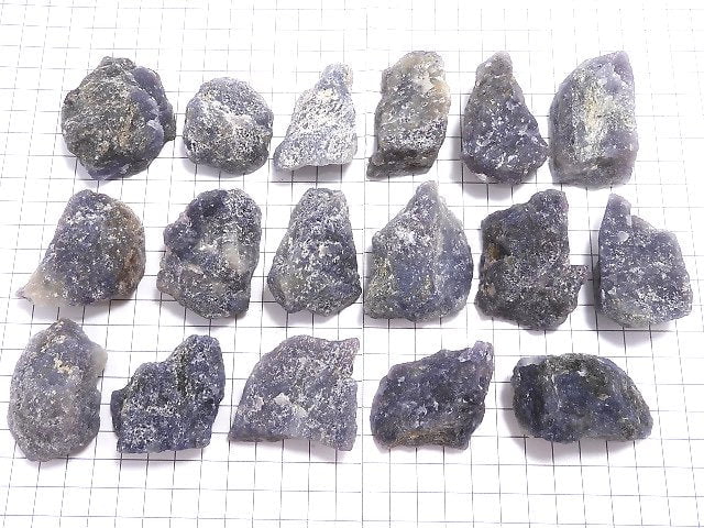 [Video][One of a kind] Iolite Rough Rock 17pcs set NO.3