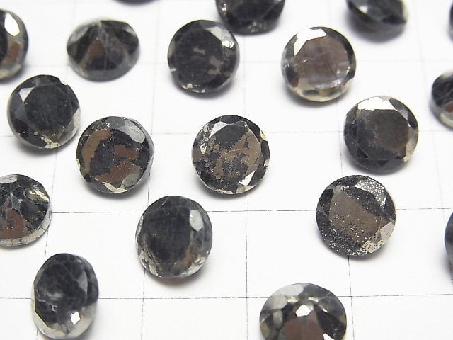 [Video] Matrix Pyrite Round Faceted 8x8mm 4pcs