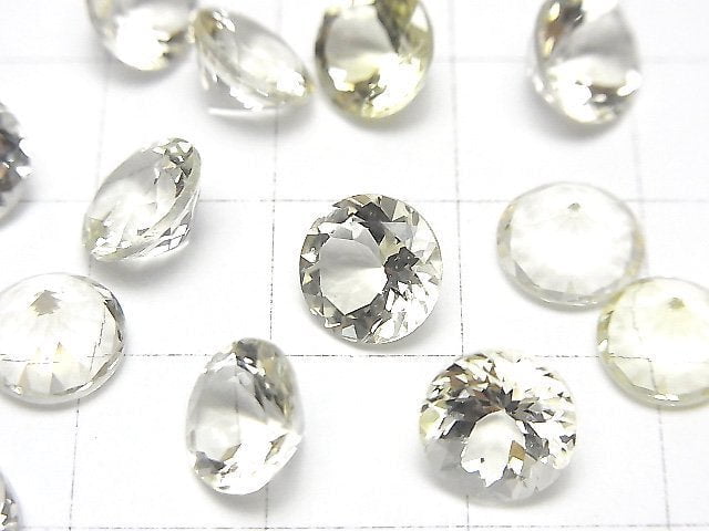 [Video]High Quality Heliodor AAA- Loose stone Round Faceted 8x8mm 1pc