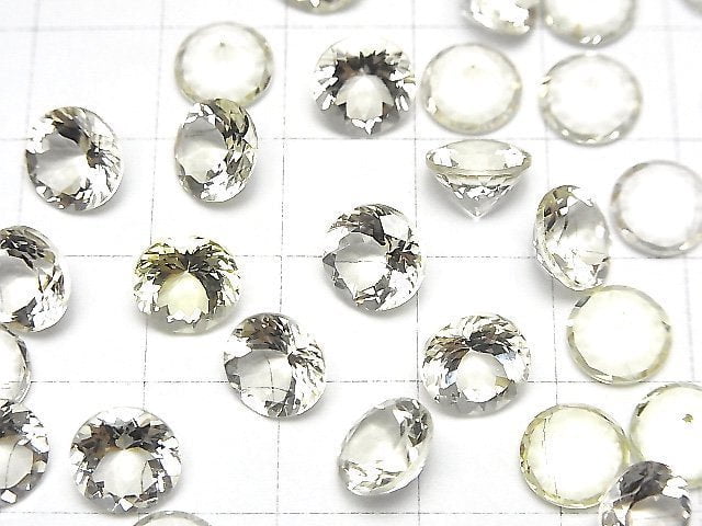 [Video]High Quality Heliodor AAA- Loose stone Round Faceted 8x8mm 1pc