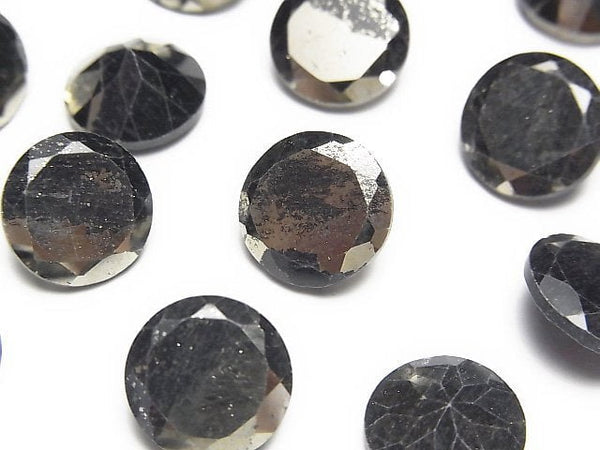 [Video] Matrix Pyrite Round Faceted 12x12mm 2pcs