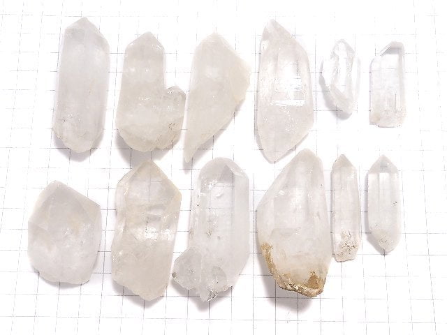 [Video][One of a kind] Himalayan Quartz Raw Stone 12pcs Set NO.5