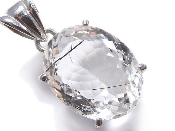 [Video][One of a kind] High Quality Tourmaline Quartz AAA Pendant Silver925 NO.3