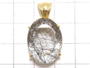 [Video][One of a kind] High Quality Tourmaline Quartz AAA Pendant 18KGP NO.17