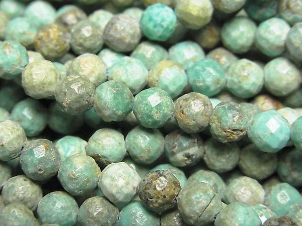 [Video]Turquoise AA+ Faceted Round 5.5mm half or 1strand beads (aprx.15inch/37cm)