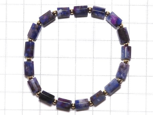 [Video][One of a kind] Sugilite AAA 8Faceted Tube Bracelet NO.1