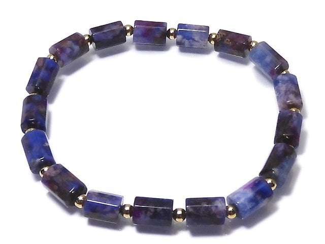 [Video][One of a kind] Sugilite AAA 8Faceted Tube Bracelet NO.1