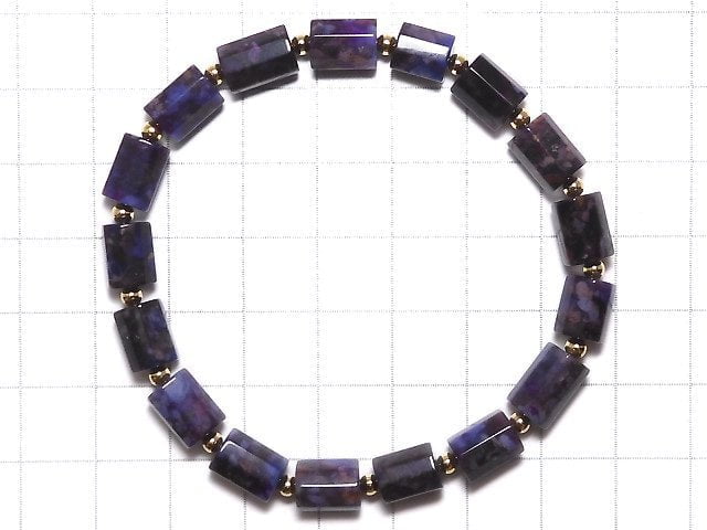 [Video][One of a kind] Sugilite AAA 8Faceted Tube Bracelet NO.8