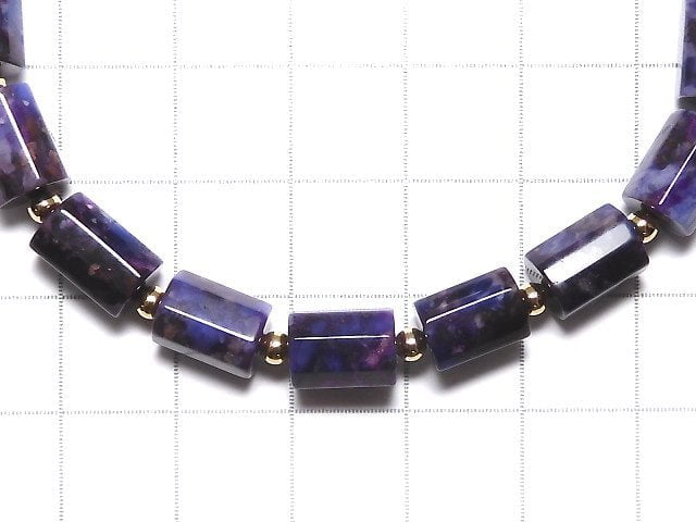 [Video][One of a kind] Sugilite AAA 8Faceted Tube Bracelet NO.8