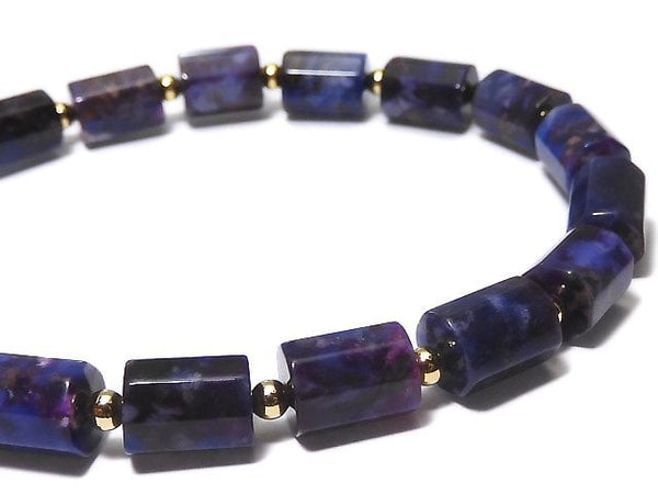 [Video][One of a kind] Sugilite AAA 8Faceted Tube Bracelet NO.9