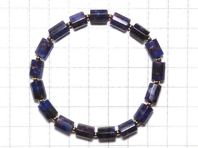 [Video][One of a kind] Sugilite AAA 8Faceted Tube Bracelet NO.9