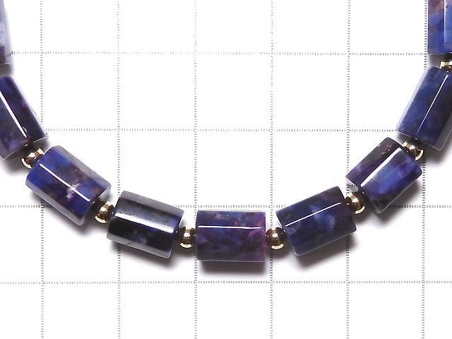 [Video][One of a kind] Sugilite AAA 8Faceted Tube Bracelet NO.9