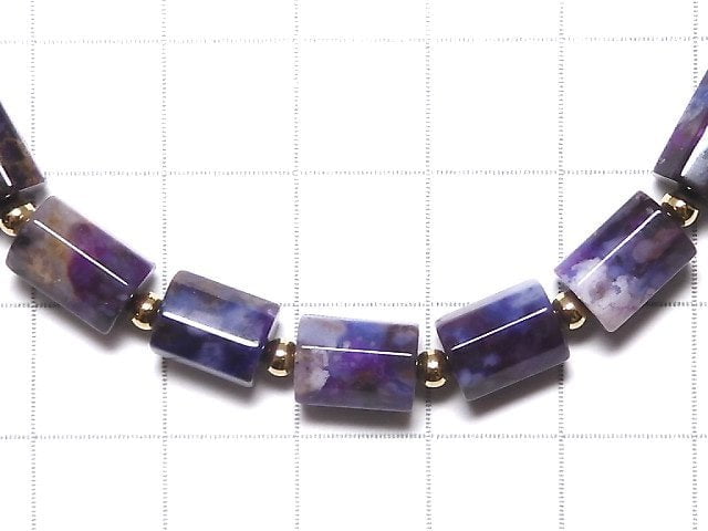 [Video][One of a kind] Sugilite AAA 8Faceted Tube Bracelet NO.10