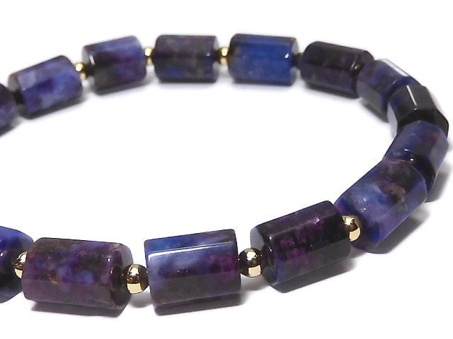 [Video][One of a kind] Sugilite AAA 8Faceted Tube Bracelet NO.11