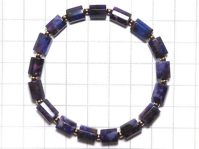 [Video][One of a kind] Sugilite AAA 8Faceted Tube Bracelet NO.11