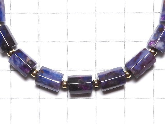 [Video][One of a kind] Sugilite AAA 8Faceted Tube Bracelet NO.11