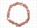 [Video][One of a kind] Natural Strawberry Quartz AAA Faceted Nugget Bracelet NO.9