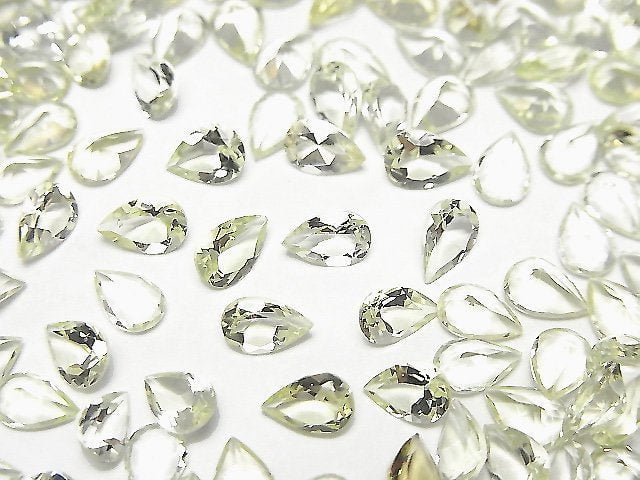 [Video]High Quality Heliodor AAA- Loose stone Pear shape Faceted 6x4mm 3pcs