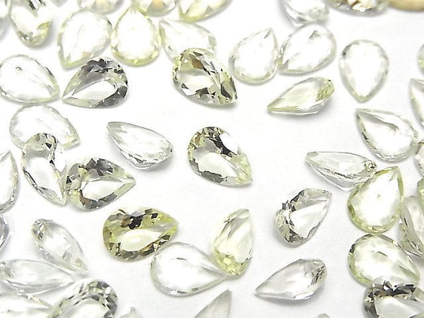 [Video]High Quality Heliodor AAA- Loose stone Pear shape Faceted 7x5mm 2pcs