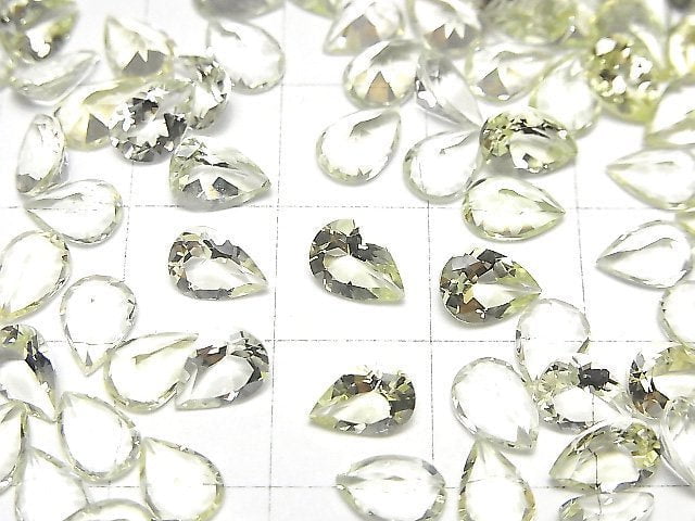 [Video]High Quality Heliodor AAA- Loose stone Pear shape Faceted 7x5mm 2pcs