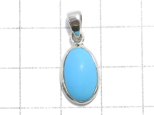 [Video][One of a kind] Kingman Turquoise AAA Pendant Silver925 NO.45