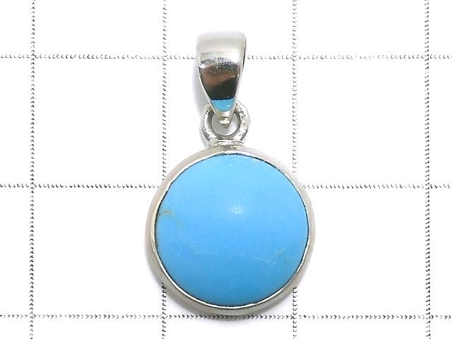 [Video][One of a kind] Kingman Turquoise AAA Pendant Silver925 NO.48