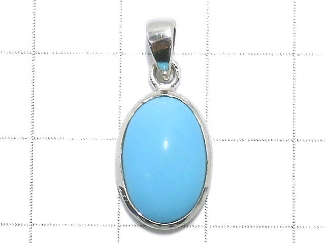 [Video][One of a kind] Kingman Turquoise AAA Pendant Silver925 NO.49