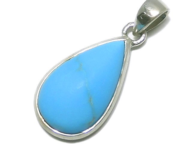 [Video][One of a kind] Kingman Turquoise AAA Pendant Silver925 NO.50