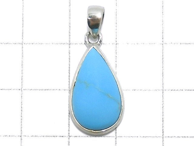 [Video][One of a kind] Kingman Turquoise AAA Pendant Silver925 NO.50