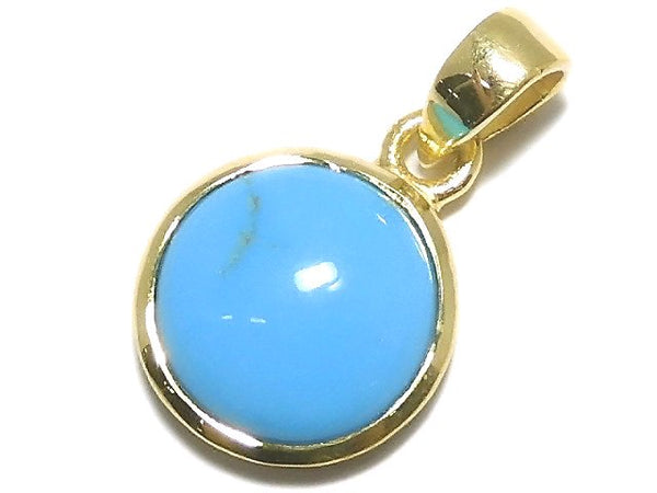 [Video][One of a kind] Kingman Turquoise AAA Pendant 18KGP NO.54