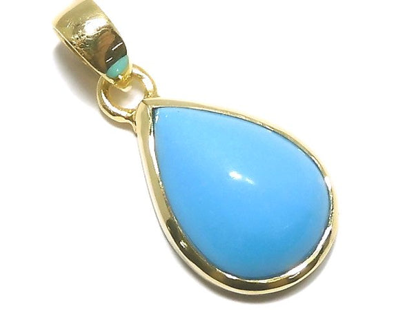 [Video][One of a kind] Kingman Turquoise AAA Pendant 18KGP NO.57