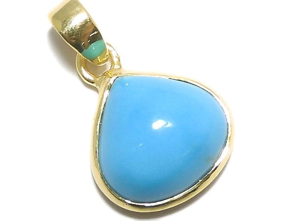 [Video][One of a kind] Kingman Turquoise AAA Pendant 18KGP NO.60