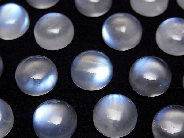 [Video] Royal Blue Moonstone AAA- Round Cabochon 10x10mm 1pc