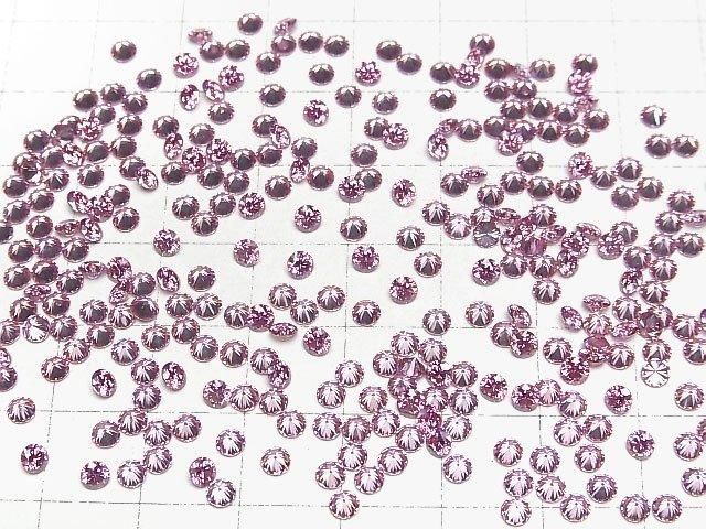 [Video] Moissanite AAA Loose stone Round Faceted 3x3mm [Purple Pink] 5pcs