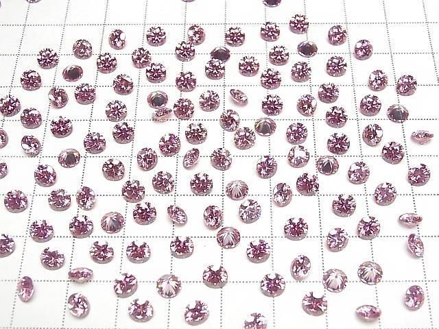 [Video] Moissanite AAA Loose Stone Round Faceted 5x5mm [Purple Pink] 1pc