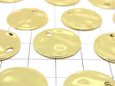 Metal parts Coin Hammered pattern charm 20x20x1.5mm Gold color 3pcs
