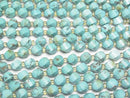 [Video] High Quality! Magnesite Turquoise Twist x Multiple Facets 7.5x6x6mm 1strand beads (aprx.15inch/36cm)