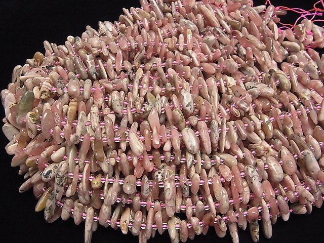 [Video] Argentina Rhodochrosite AA Nugget Top Side Drilled Hole 1strand beads (aprx.15inch/38cm)