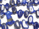 [Video]Lapislazuli AA+ Nugget Top Side Drilled Hole 1strand beads (aprx.15inch/36cm)