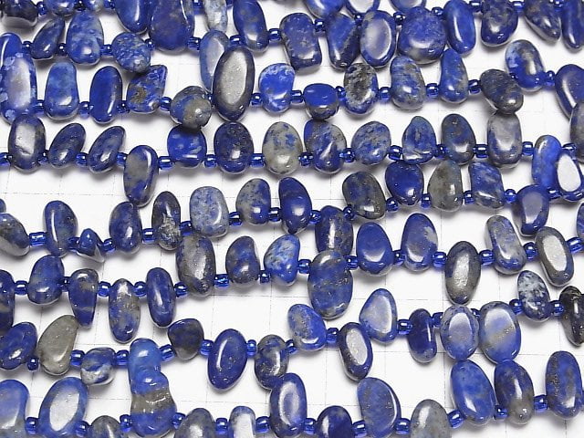 [Video]Lapislazuli AA+ Nugget Top Side Drilled Hole 1strand beads (aprx.15inch/36cm)