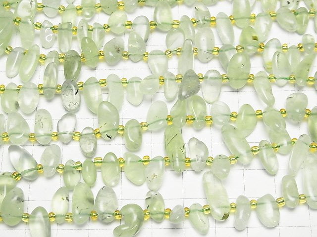 [Video]Prehnite AA++ Nugget Top Side Drilled Hole 1strand beads (aprx.15inch/38cm)