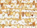 [Video]Citrine AA++ Nugget Top Side Drilled Hole 1strand beads (aprx.15inch/37cm)
