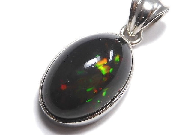 [Video][One of a kind] Black Opal AAA Pendant Silver925 NO.1