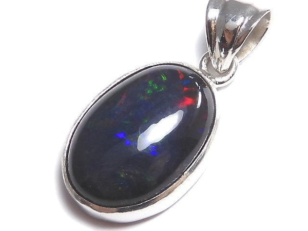 [Video][One of a kind] Black Opal AAA Pendant Silver925 NO.2